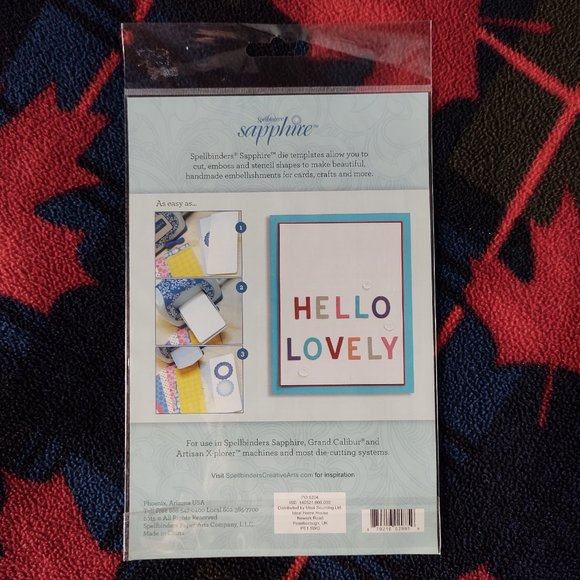 Spellbinders Sapphire Numbers and Letters Two 3-Die Templates - Picture 2 of 3